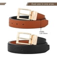 thumbnail image 2 of AWAYTR Women Belt Reversible Leather Belt - Two Color-in-One Belt for Casual Jeans Dress, 2 of 12
