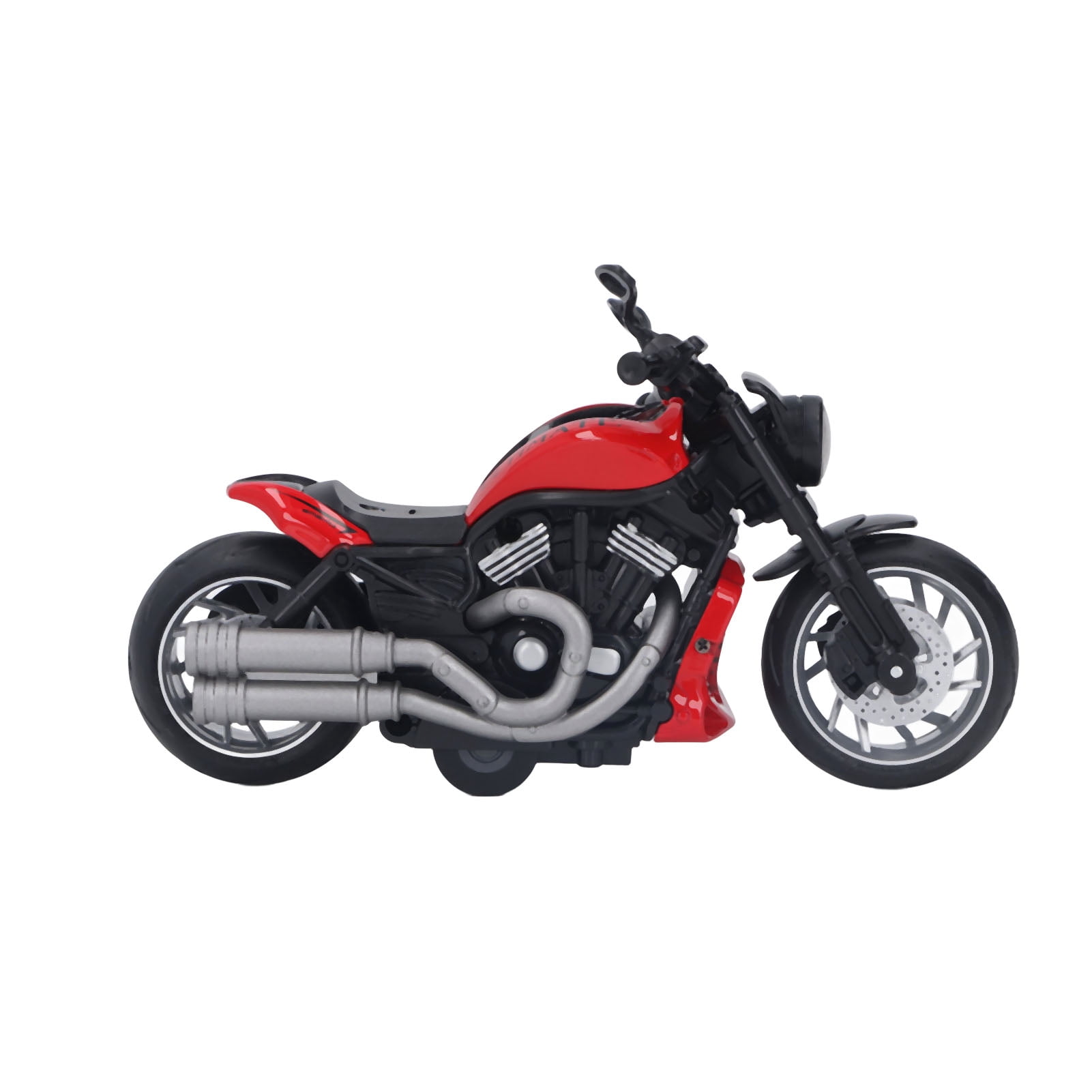 Mini Moto De Juguete De Aleación 1:18 - Modelo A Escala Para Niños, Con Funcionamiento Por Fricción, Color Rojo