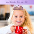 thumbnail image 6 of MEANT2TOBE 4th Birthday Sash and Tiara for Girls - Fabulous Glitter Sash + Stars Rhinestone Purple Premium Metal Tiara for Girls, 4th Birthday Gifts for Princess Party, 6 of 8