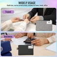 thumbnail image 4 of 2Pcs Lockable KOSMCCOMoney Bags Nylon Lock Bank Bag Coin Bag,Storage Cash Bag for Jewelry,Passport,C, 4 of 5
