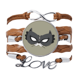 thumbnail image 1 of Gato Negro máscara Feliz Carnaval de Venecia Pulsera de cuero Negro trenzado pulsera de cuerda de amor Unbranded M, 1 of 3