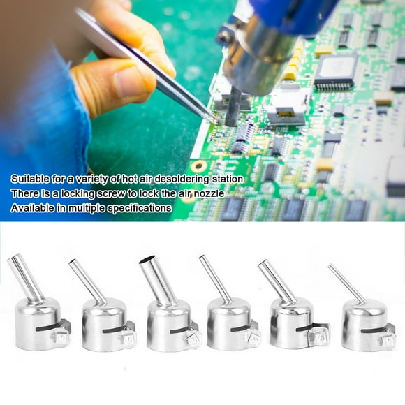 Boquilla oblicua, 6 piezas Boquilla oblicua 850 Accesorios para pistola de aire caliente con boquilla oblicua diseñados para el futuro