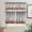 Butterflygrn1079, variant on Butterfly Kitchen Window Curtain Set with Tiers and Valance, 3 Pieces Rod Pocket Valances Farm Style Butterfly Grey Gradient Window Treatment Semi Sheer Kitchen Bedroom Farmhouse Decor (52"W x 18"L)