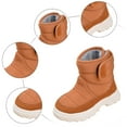 thumbnail image 6 of Quealent Kids Winter Snow Boots Slip Resistant Outdoor Cold Weather Boots for Boys Girls Toddler to Big Kid Brown for Size 6.5, 6 of 6
