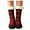 Red, variant on Socks in Sale, Women's Plaid Floor Socks Thickened Warm Sleeping Socks Slippers Socks 1 Pair of Socks Black
