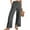 Gray, variant on Women Cotton Linen Pants with Pockets High Waist Elastic Drawstring Waisted Trousers with Slit Bottom Causal Spring Pant Khaki 3XL