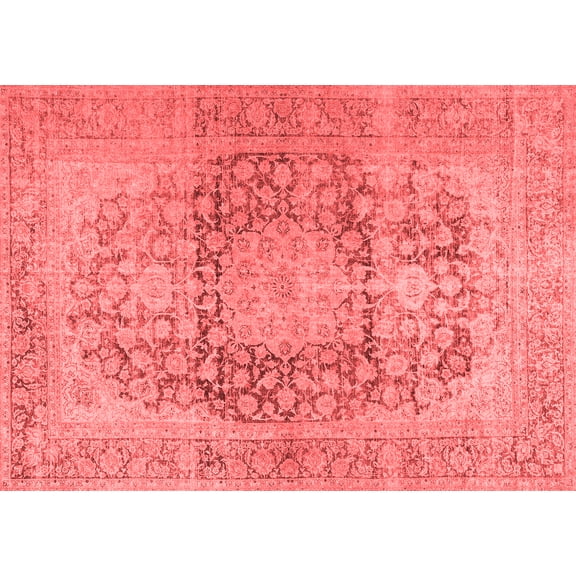 Ahgly Company Indoor Rectangle Persian Red Traditional Area Rugs, 5' x 7'