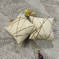 thumbnail image 5 of PiccoCasa 2 Pack Polyester Cushion Covers Stylish Simplicity Sofa Throw Pillowcases, 17"x17" Beige, 5 of 7