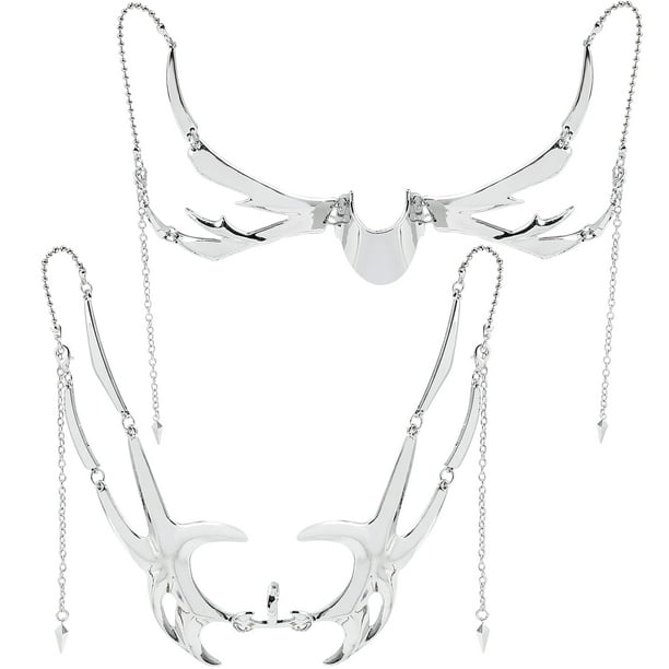 Máscara mecánica punk para mujer, accesorios de cara de metal irregular, máscara de fiesta de Halloween para mujeres y hombres