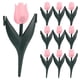 thumbnail image 1 of 10 vallas decorativas de plástico para jardín con borde de tulipán, separador de flores para parterres, barrera decorativa para césped al aire libre, 1 of 8