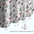 thumbnail image 6 of Christmas Forest Pattern Shower Curtain 36"x72" ,Bathroom Decorative Shower Curtains Set with 12 Hooks,Modern Waterproof Washable Shower Curtain, 6 of 6