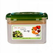 E-Jen Premium Kimchi, Sauerkraut Probiotic Fermentation Container with Inner Vacuum Lid (Earthenware Green, 1.9 gal/ 7.4L)