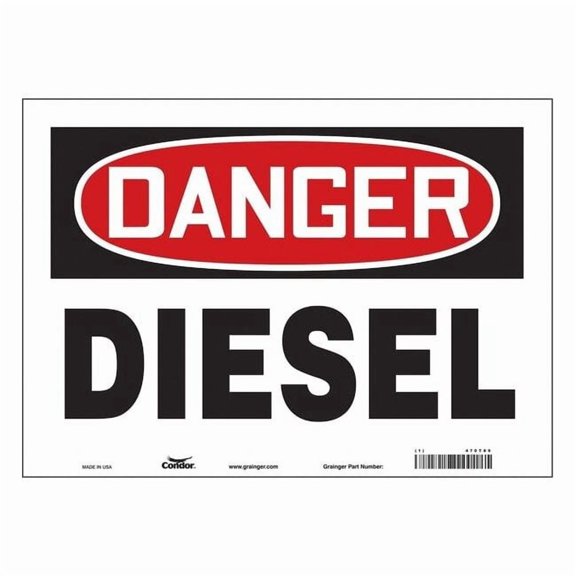 Condor Safety Sign,10 inx14 in,Vinyl 470T89