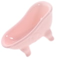 thumbnail image 4 of Minkissy Pink Ceramic Soap Dish Holder with Drain Hole for Storage Fits Normal Soap and Kitchen Sponge, 4 of 8