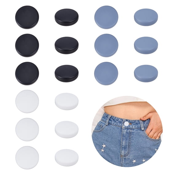 18Pcs 3 Colors Button Covers