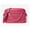 Dark Raspberry 2, variant on Women's Adult Two inside pockets leather East West Chain Crossbody Bag, Black/Large