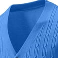 thumbnail image 3 of ZUKMRJPC Men's V Neck Cardigan Sweater Casual Long Sleeve Lightweight Knitted Button Down Sweaters Fall Classic Solid Color Jacket, 3 of 6