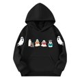 thumbnail image 4 of MexChoioe Boys and Girls Halloween Hoodie Hooded Sweatshirt Ghost Graphic Print Long Sleeve with Pockets Versatile for Holiday Party and Daily, 4 of 4