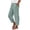 Army Green Cropped Pants Flowy Trousers, variant on JOANKDMI Cropped Pants for Women Striped Casual Summer Capris High Elastic Waist Loose Fit Wide Leg Flowy Trousers with Side Buttons Pockets Vacation Essential