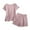 Rose Gold, variant on Guluxicc 2 Piece Pajama Sets for Women Casual T-Shirt and Baggy Shorts Lounge Outfits Set Loungewear Sleepwear