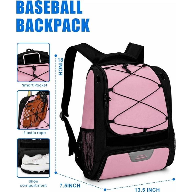 HMLIN Baseball Bag,Baseball Backpack, Softball Bat Bag with  display picture 1