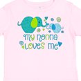 thumbnail image 4 of Inktastic My Nonna Loves Me- Cute Elephants Boys or Girls Toddler T-Shirt, 4 of 5