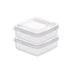thumbnail image 2 of onlyliua para Interior/Exterior Paquete 2 Recipientes de Plástico para Almacenar Queso Tapas Herméticas Que Mantienen Queso Fresco y Delicioso. Recipiente para Conservar Queso para Refrigerador., 2 of 7