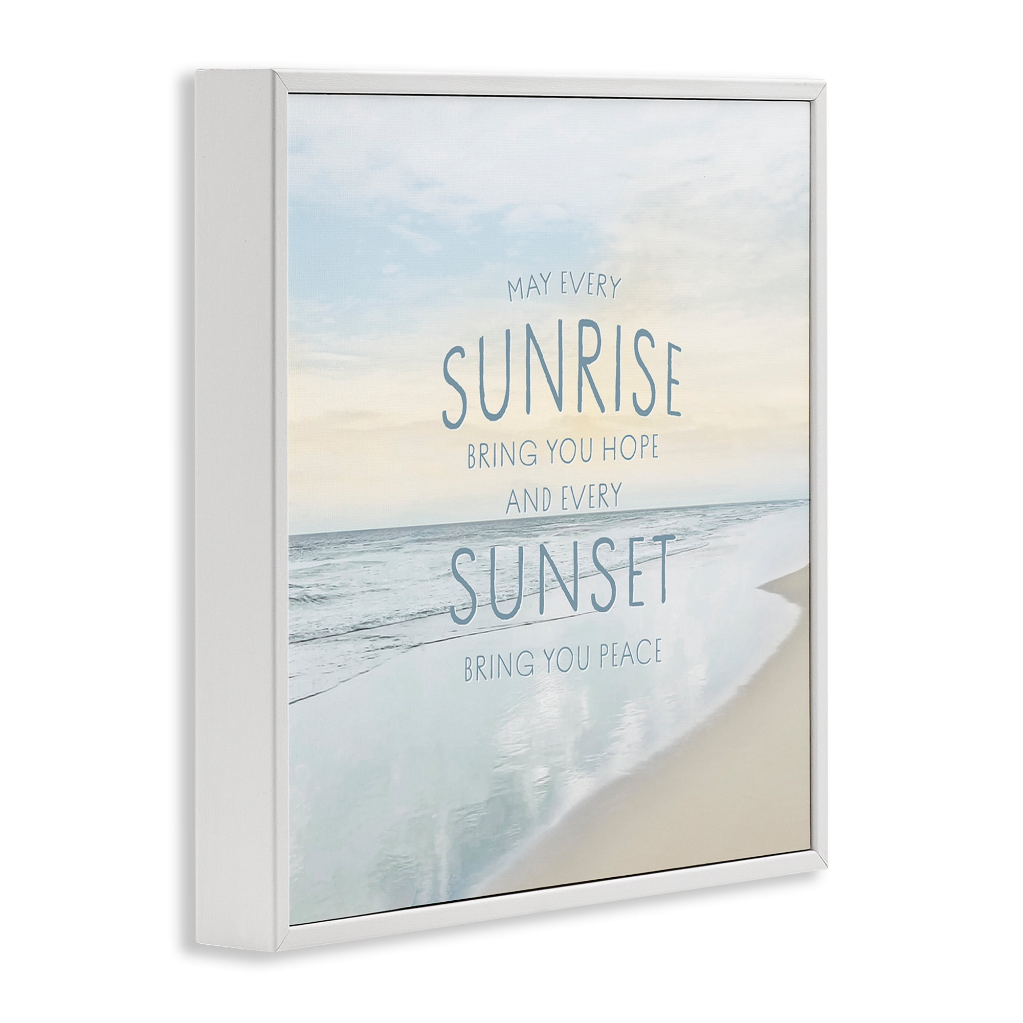 Stupell Industries Sunrise & Sunset Statement White Framed Giclee Art, design by Natalie Carpentieri
