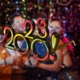 thumbnail image 5 of 2023 Funny Glasses,Happy New Year Party Favors Supplies,Photo Prop Decorations,New Year Photo Glasses for Adults Kids , Black, 5 of 8