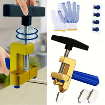 Manual Tile Cutter, 2 in 1 Glass Tile Cutter, Manual Breaking Pliers with 3-15 mm Tungsten Steel Blades, Tile Cutter Hand Tool for Home DIY Cutting Glass, Mirror, Glazed Tiles