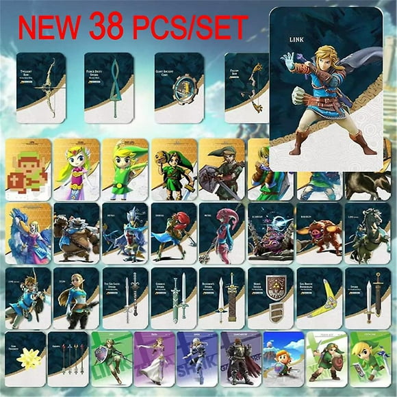 38pcs/set Nfc Amiibo Cards For The Legend Of Zelda Breath Of The Wild Tears Of The Kingdom Linkage Card Fans Gift