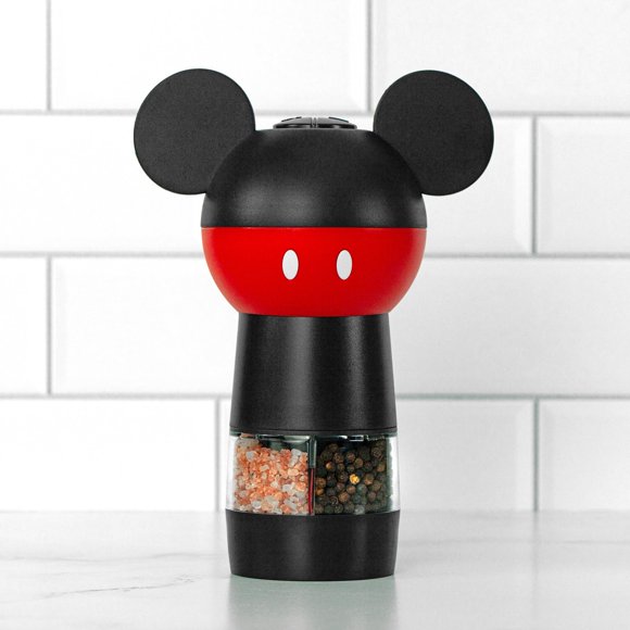 Molino eléctrico de sal y pimienta Mickey Mouse con LED de Uncanny Brands