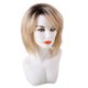 thumbnail image 1 of Pelucas de Cabello 100% Real Mullidas Cortas de 12 "con Gorra Resistente Al Calor para Fiesta de Cosplay Diario Rubio Ombre Sunnimix Pelucas de cabello humano para mujeres, 1 of 8