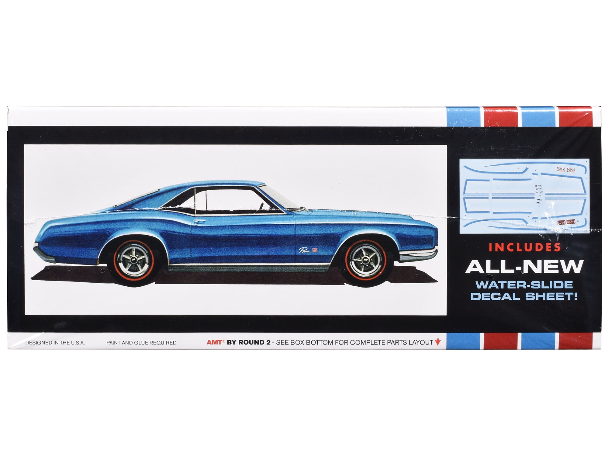 1966 Buick Riviera GS (Skill 2) 1/25 Plastic Model Kit by AMT