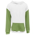 thumbnail image 7 of Mercatoo Girls Color 𝐁lock Hoodies Long Sleeve Cute 𝐏reppy Lightweight Pullover Sweatshirt with Pocket Cotton Loose Solid Tops, 7 of 7