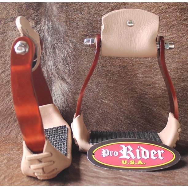 Horse Saddle Barrel Racing Aluminum 5" Wide Western Stirrups 5175