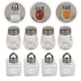 thumbnail image 5 of 10 Mini Glass Salt & Pepper Shakers - Portable for Travel & Baking, 5 of 6