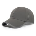 thumbnail image 2 of Voska Quick Dry Baseball Hat Unstructured Athletic Golf Cap Women Men, Mesh Outdoor Hat Breathable Adjustable Running Hat Curved Bill Ball Cap Performance Hat Unisex Dark Gray One Size, 2 of 6