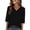 c01Black, variant on Womens Tops Eyelet Lace V Neck Bell Sleeve Blouses Dressy Casual Work Shirt Loose Fit Summer Spring Fashion Clothing Blue M