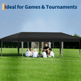 thumbnail image 5 of Canopy Tent Pop Up 10x13 ft,Heavy Duty Outdoor Canopy Tent with Portable Roller Bag,Outdoor Patio Portable Commercial Canopies Shelter,Gazebo with 3 Adjustable Height for Party,Wedding, 5 of 7