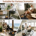 thumbnail image 3 of Under Desk Elliptical Machine, Electric Elliptical  Machine w/Remote & 12 Speeds Level, Manual & Auto Mode, Elliptical Traier for Seniors Seated Pedal Exerciser for  Office, 3 of 6