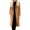 Khaki, variant on IWRICH Women's Big Notch Lapel Single Mid-Long Wool Blend Coat White XL