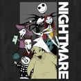 thumbnail image 2 of Men's The Nightmare Before Christmas Halloween Group Shot Graphic Tee Black 2X Large, 2 of 5