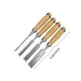 thumbnail image 3 of CQCYD under $5 4 Piece Wood Chisel, Professional Wood Woodworking Tools Set,Bevel Edge Chisel Set, 3 of 7