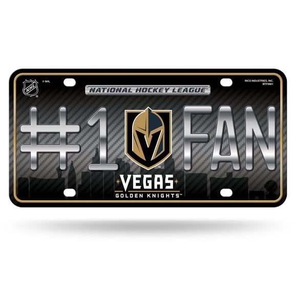 Las Vegas Hockey Golden Knights #1 Fan Metal License Plate Auto Tag