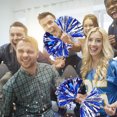 thumbnail image 4 of 4pcs Cheerleading Pom Poms Large Cheerleader Reusable Metallic Cheer Pom Poms, 4 of 8
