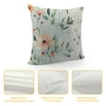 thumbnail image 4 of Shiartex Spring Pillow Covers , Watercolor Sage Green Flower Decorative Throw Pillows FarmhouseFloral Pillow Case for Sofa Bedroom Living Room Indoor Outdoor, 4 of 5