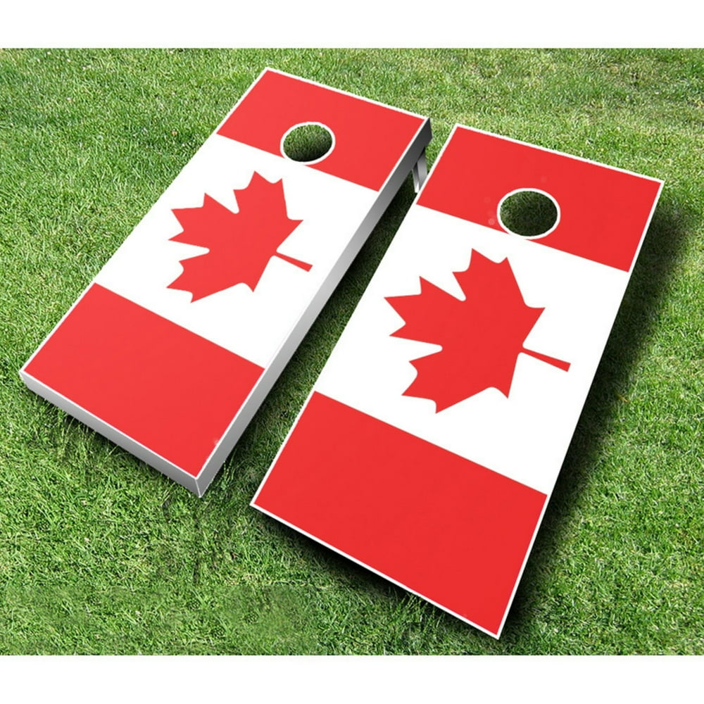 Canadian Flag Tournament Cornhole Set