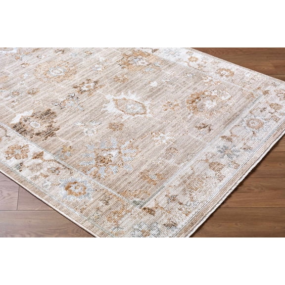 Hauteloom Xazaw Hallway, Kitchen Runner Rug - Traditional - Beige, Off - White, Brown - 2'11" x 7'7"