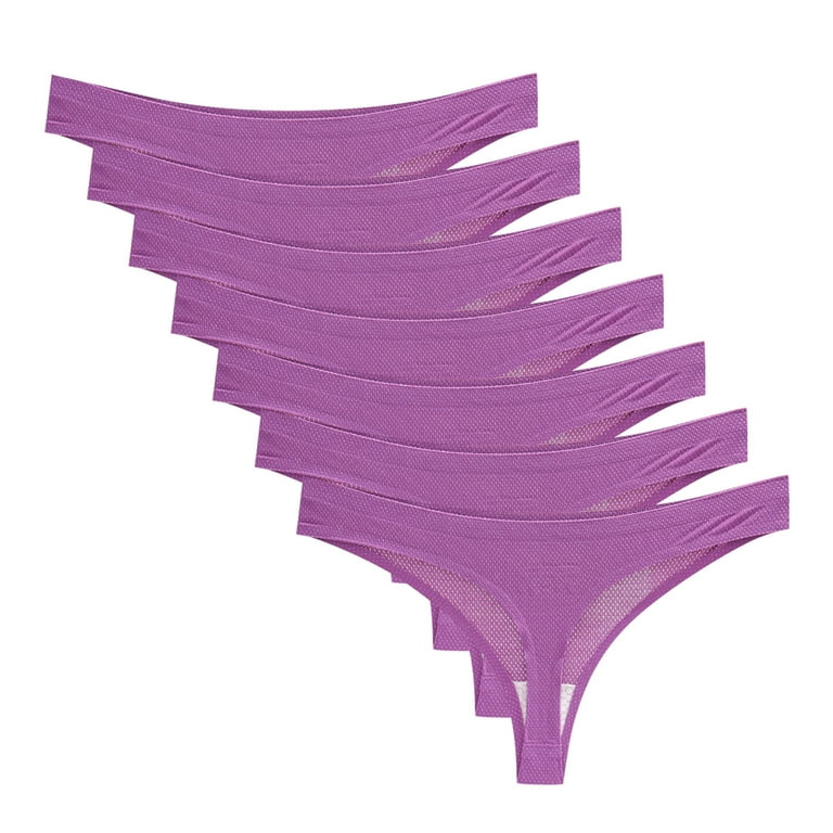 adviicd Cotton Panties Women's Plus Size Microfiber Brief Purple X-Large 
